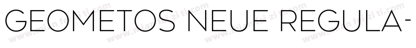 Geometos Neue Regula字体转换